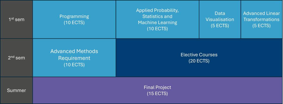 Programme structure for Applied Data Analytics